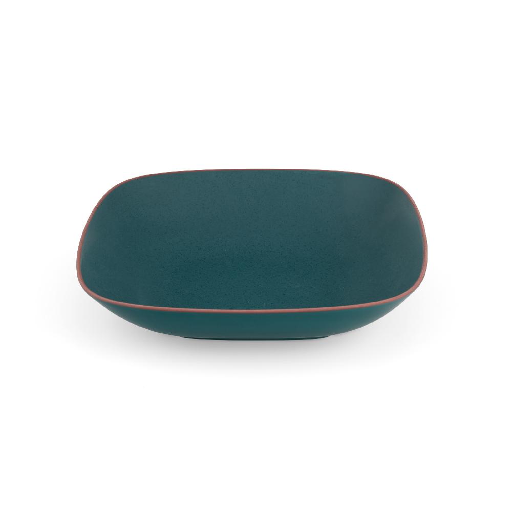 Nambé Taos Soft Square Serving Bowl - Jade