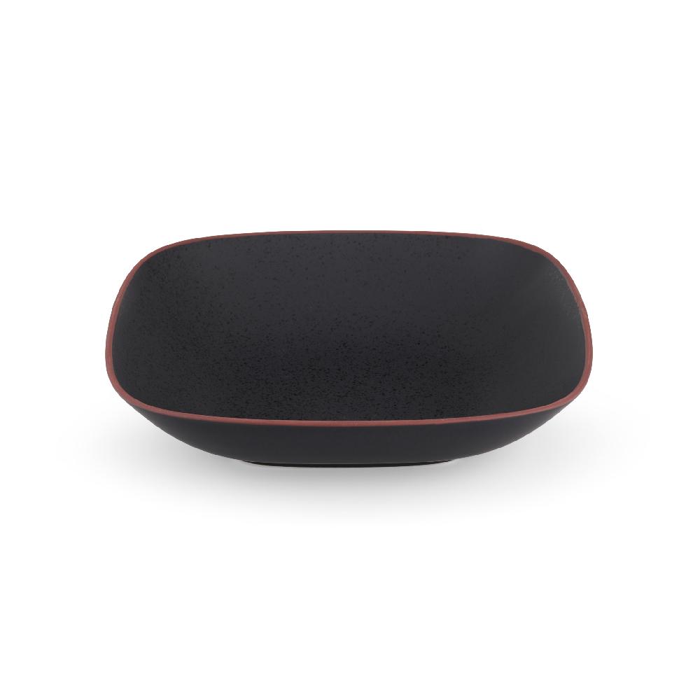 Nambé Taos Soft Square Serving Bowl - Onyx