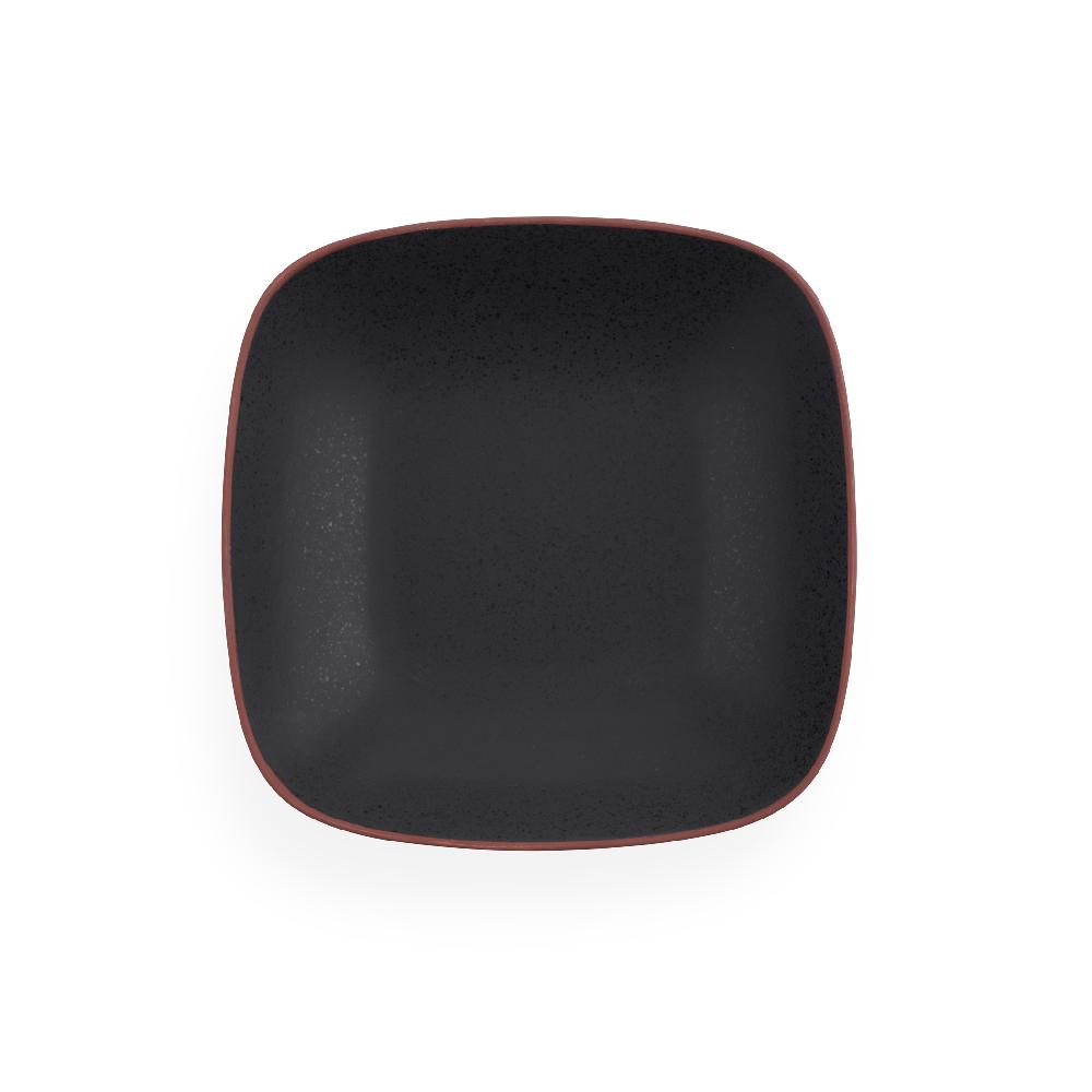 Nambé Taos Soft Square Serving Bowl - Onyx