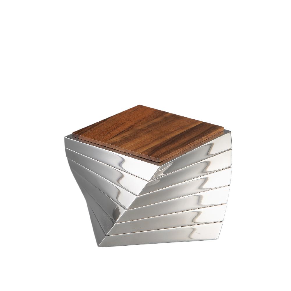 nambé Twist Coaster Set