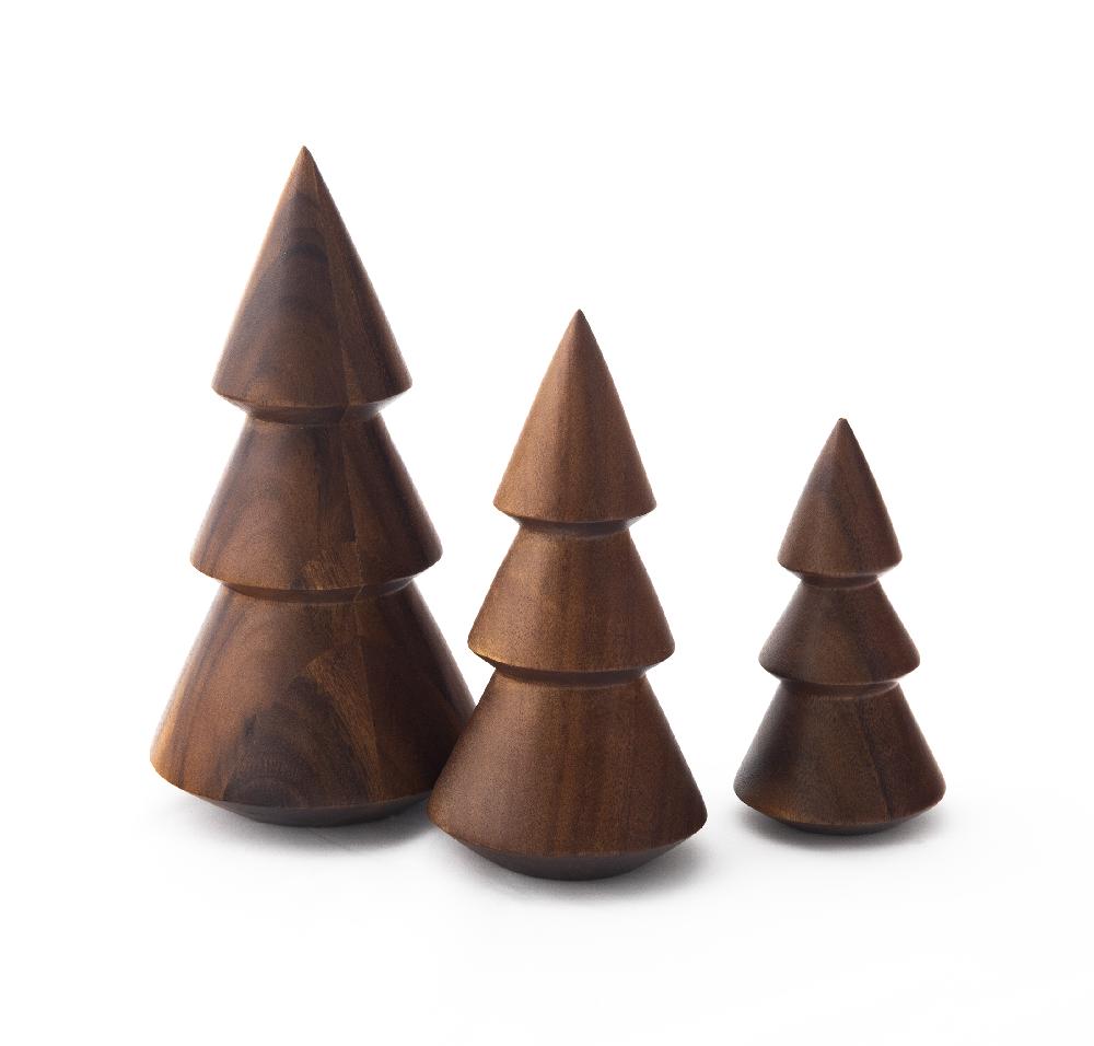 Nambé Wooden Tree Trio