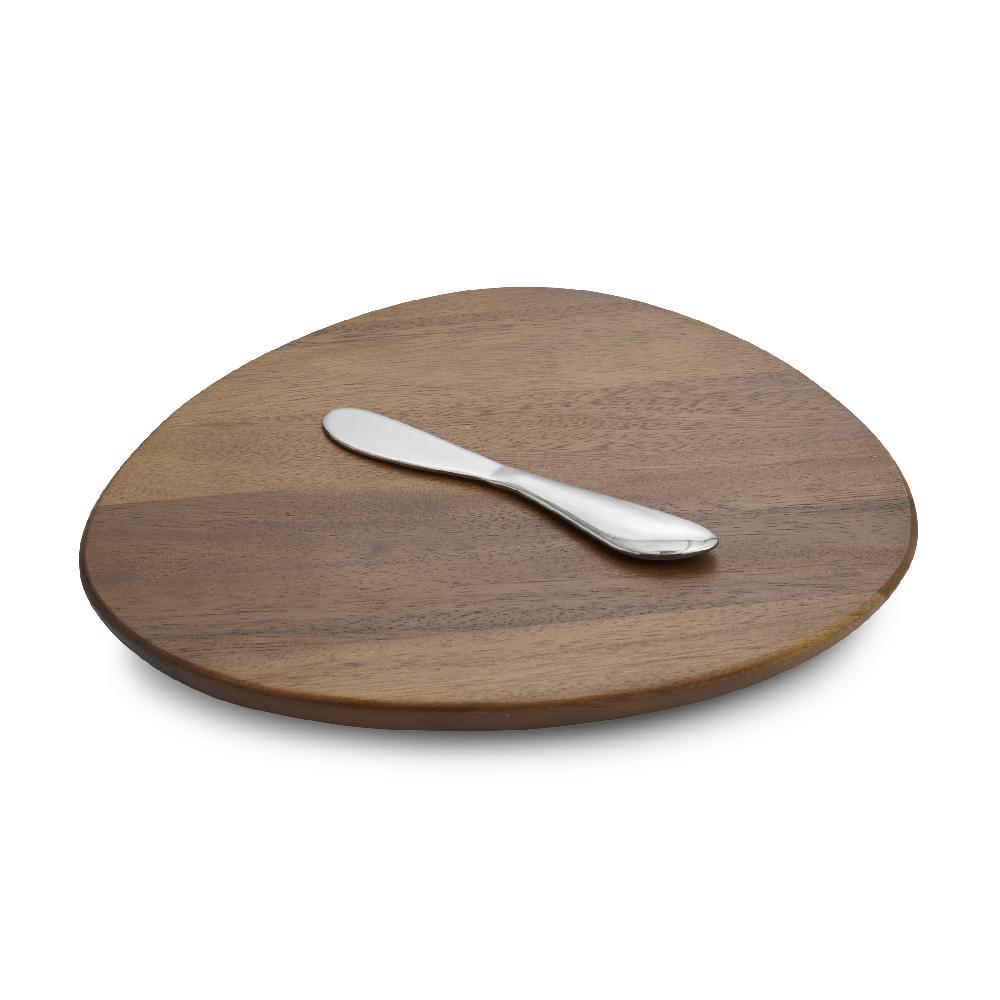 nambé Xeno Cheese Board w/ Spreader