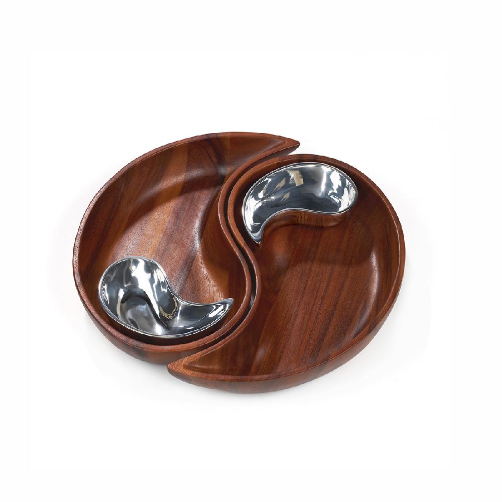 Nambé Yin Yang Chip & Dip