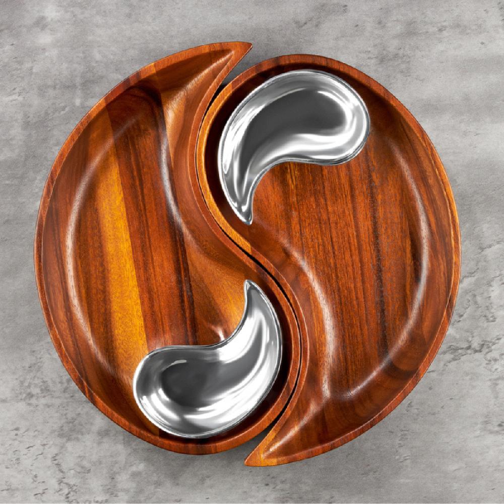 Nambé Yin Yang Chip & Dip