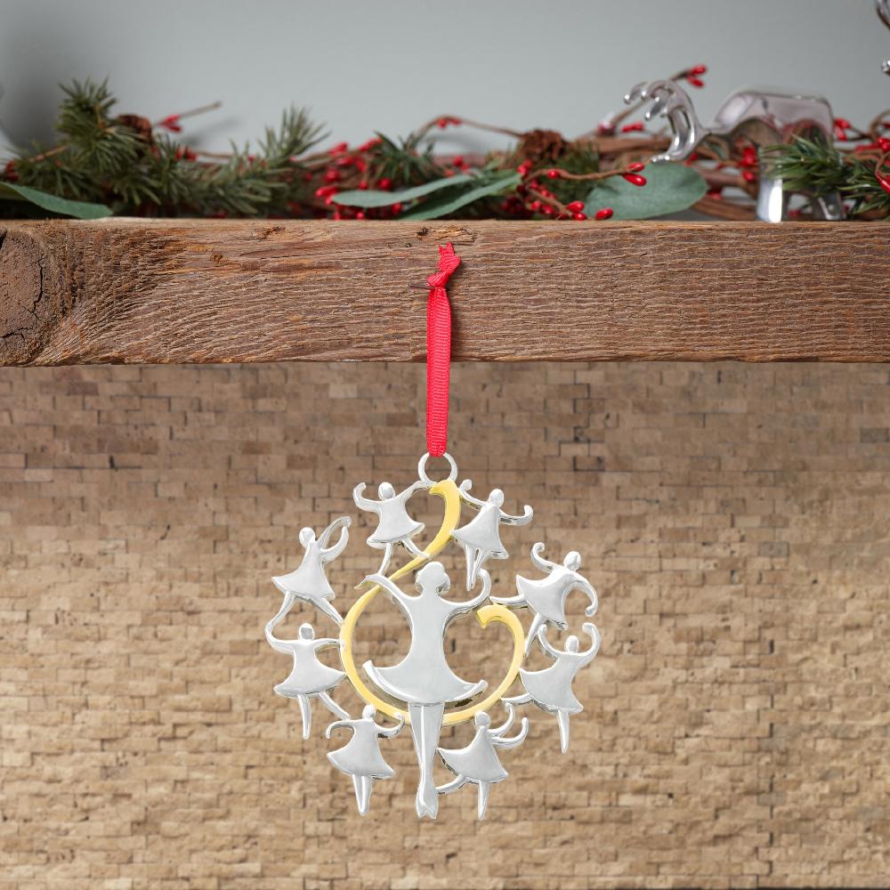 Nambé Twelve Days Of Christmas: Nine Ladies Dancing Ornament