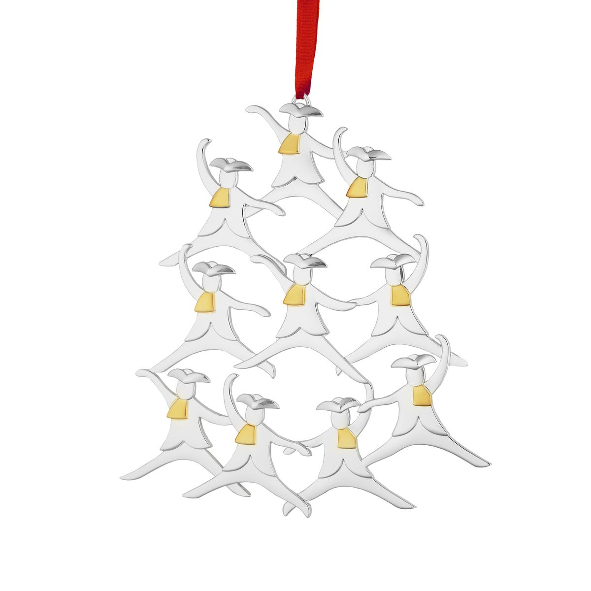 nambé Twelve Days of Christmas Ornament: Ten Lords a Leaping
