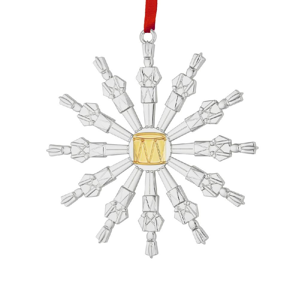 nambé Twelve Days of Christmas Ornament: Twelve Drummers Drumming