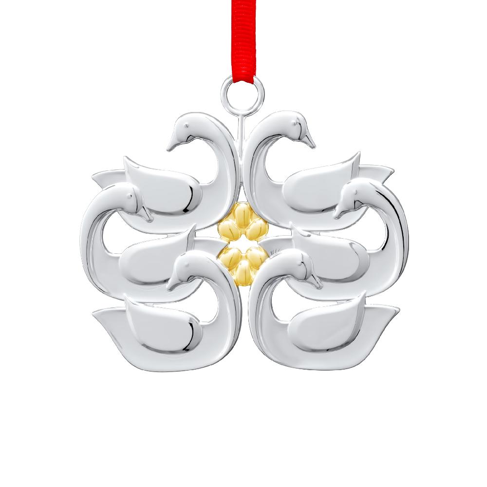 nambé Twelve Days of Christmas: Six Geese A Laying Ornament