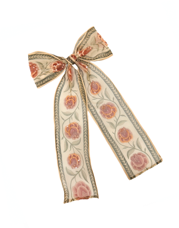 Namjosh Beige Sheer Bow