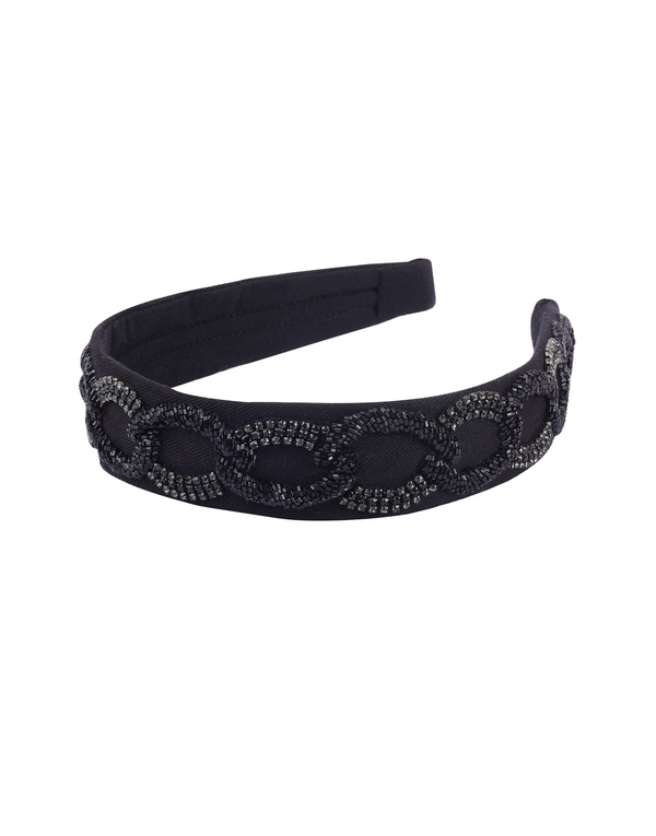 namjosh Black Chain Headband