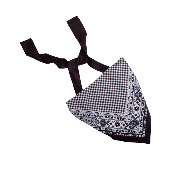 Namjosh Black Check Scarf