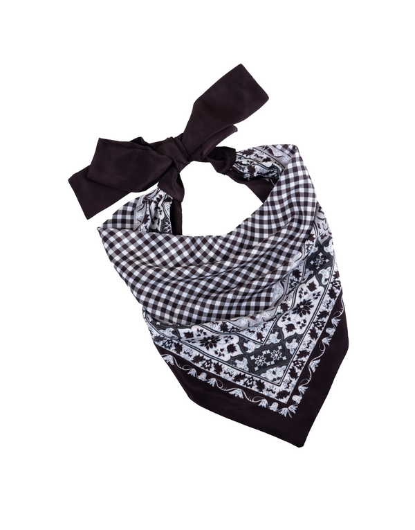 namjosh Black Check Scarf