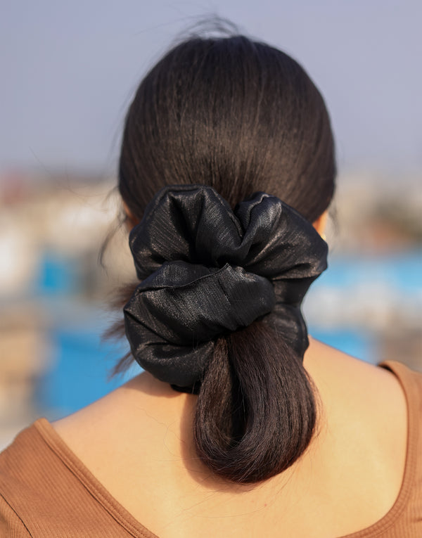 namjosh Black Jumbo Scrunchie
