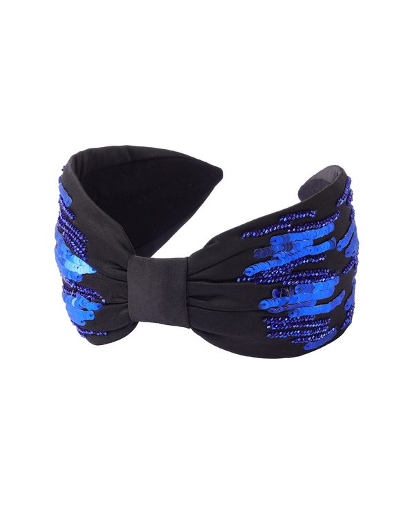 namjosh Bleu Noir Headband