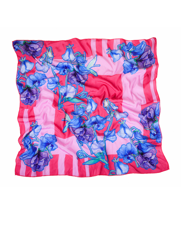 namjosh Blue Petal Scarf
