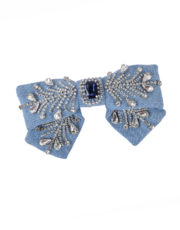 Namjosh Denim Raindrop Bow