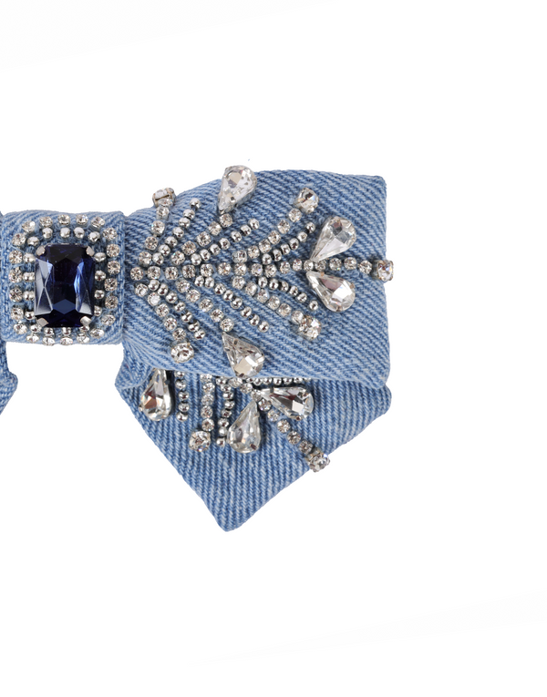 Namjosh Denim Raindrop Bow