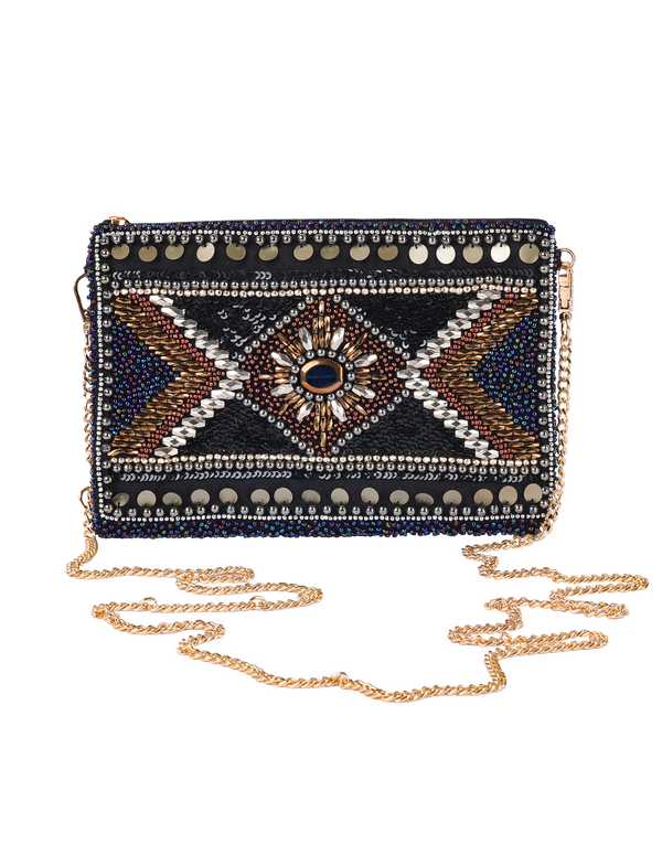 Namjosh Evening Rise Beaded Cross Body Bag