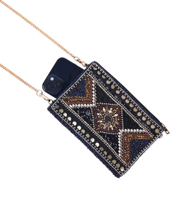 Namjosh Evening Rise Beaded Cross Body Bag