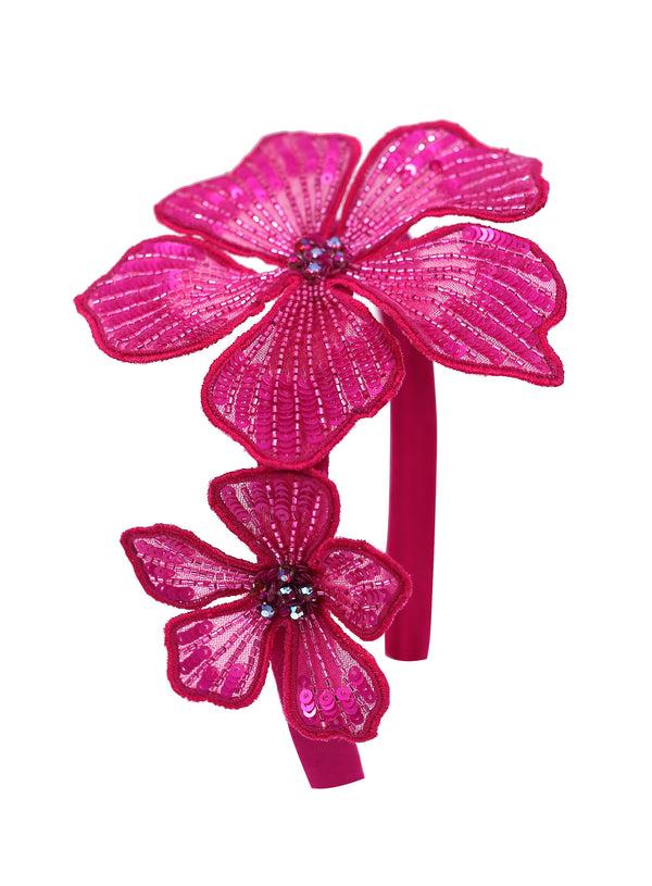 Namjosh Fuchsia Hibiscus Headband