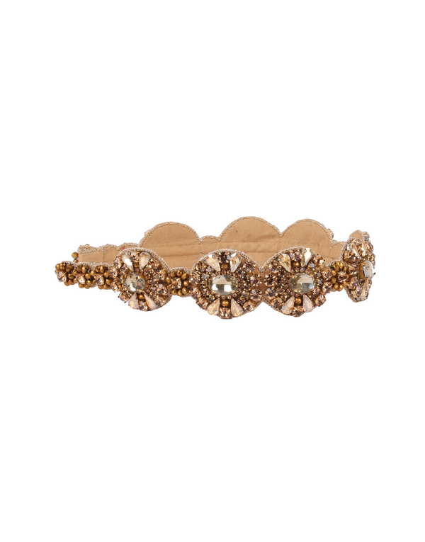 Namjosh Gold Crystal Headband