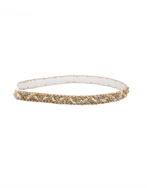 Namjosh Gold Crystal Headband