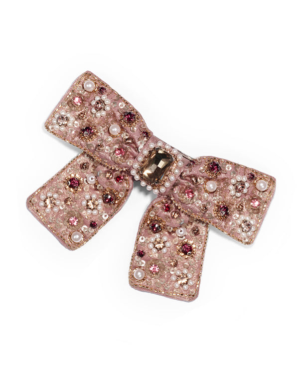Namjosh Jeweled Bow Barrette