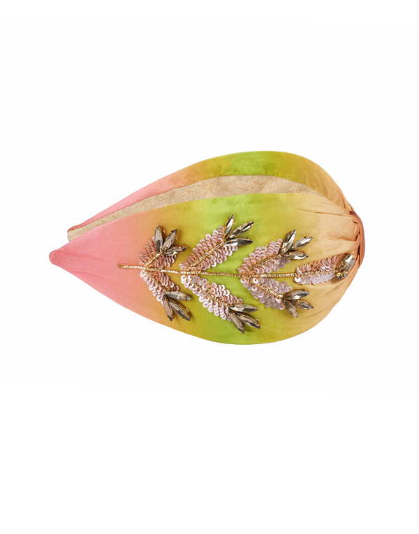 Namjosh Leaf Embellished Headband