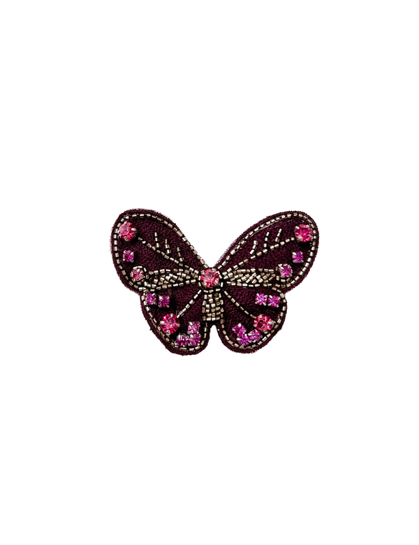 Namjosh Maroon Butterfly Clip