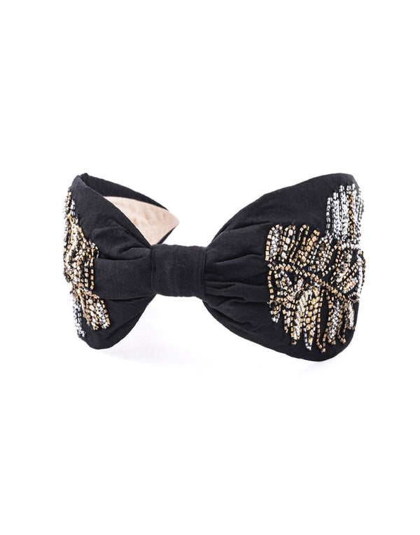 namjosh Metallic leaf Headband