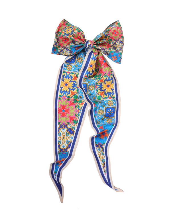 Namjosh Mosaic Blue Bow