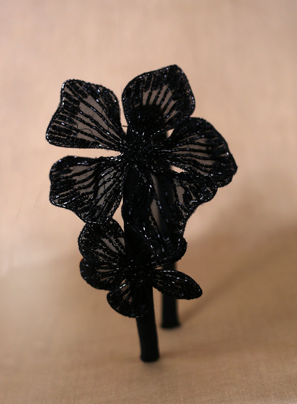 Namjosh Noir Hibiscus Headband