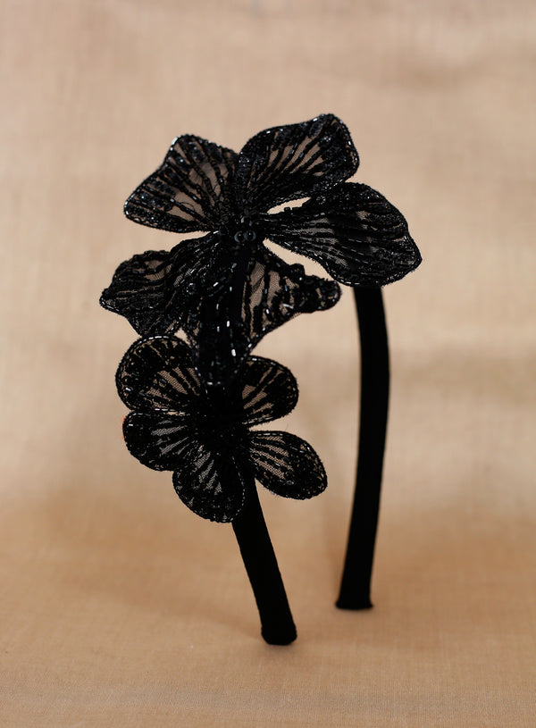 namjosh Noir Hibiscus Headband