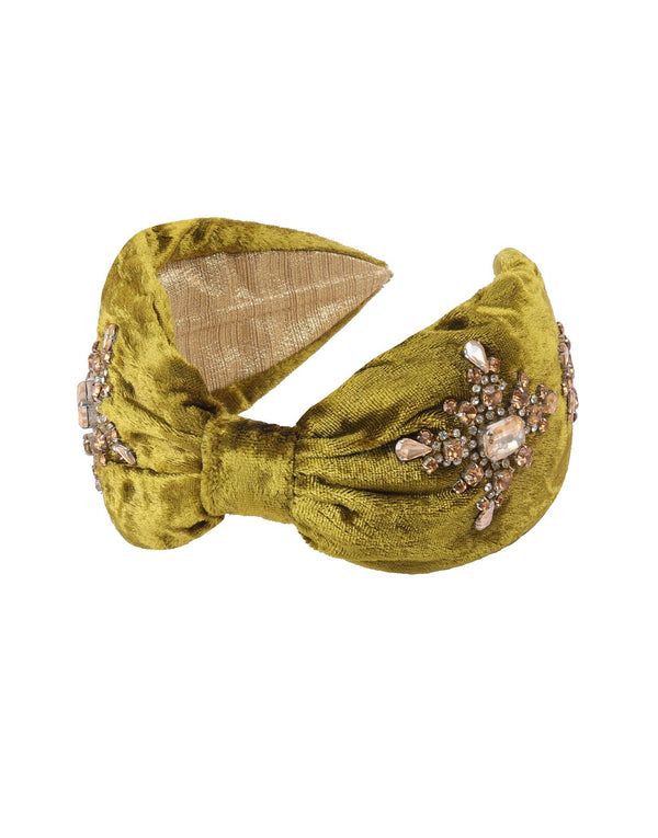 namjosh Olive velvet headband