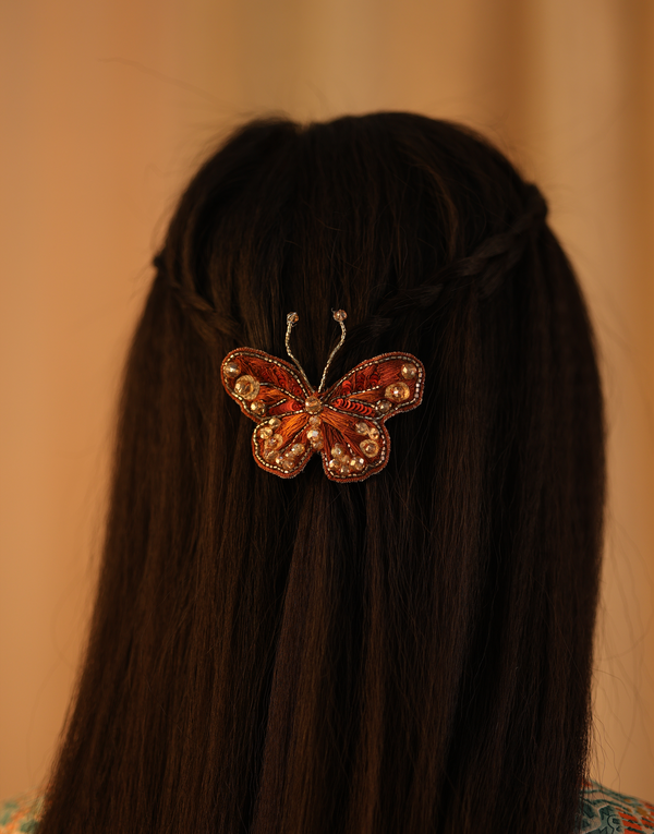 namjosh Pansy Butterfly Clip