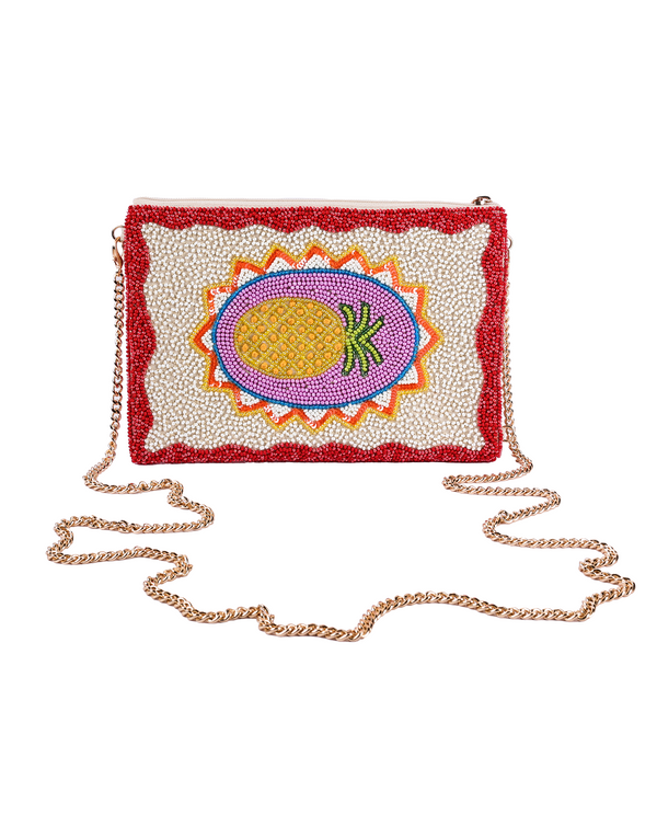 namjosh Pineapple Beaded cross body bag