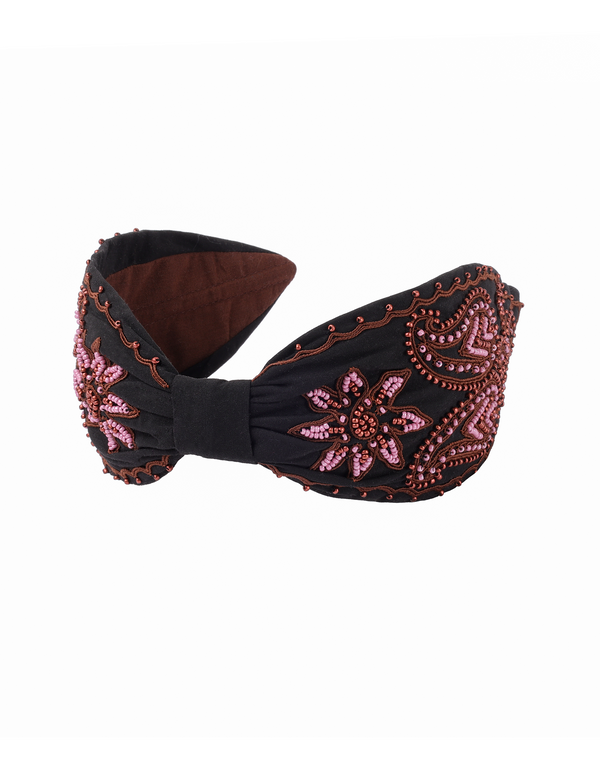 namjosh Pink Beaded Headband