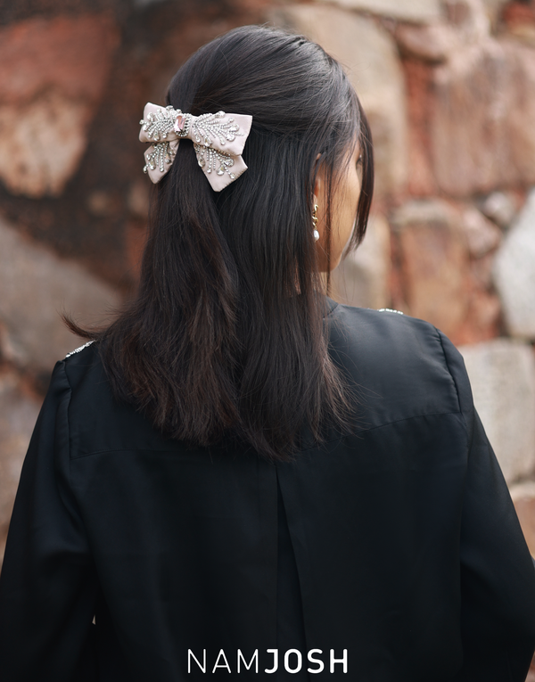 namjosh Pink Leaf Bow