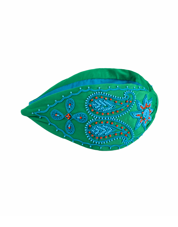 Namjosh Predominantly Green Headband