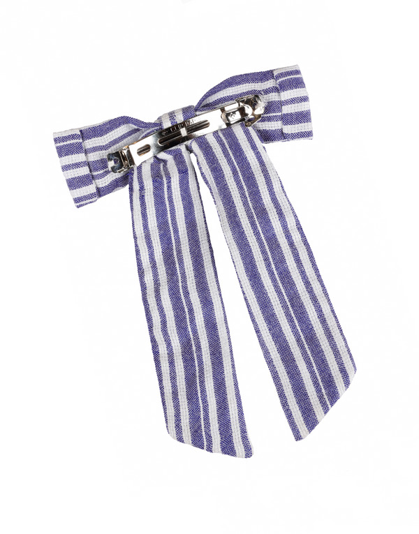 Namjosh Preppy Striped Bow