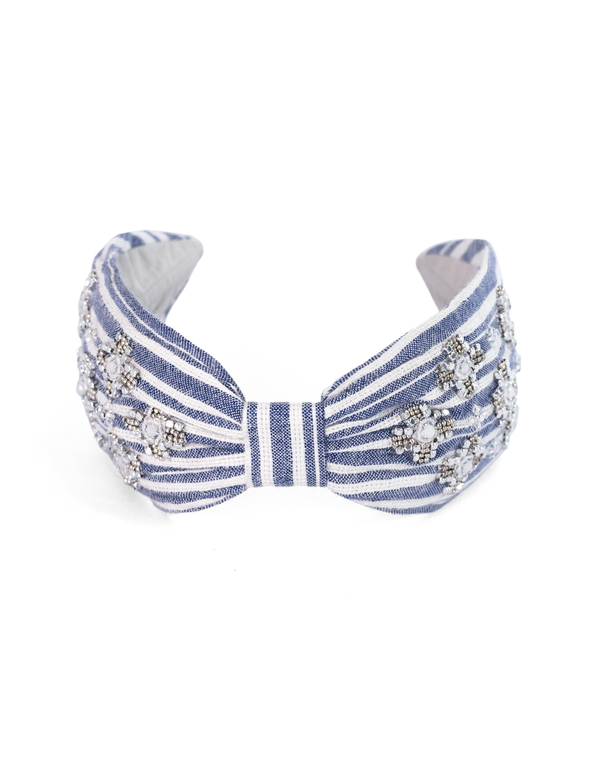 namjosh Preppy Striped Headband