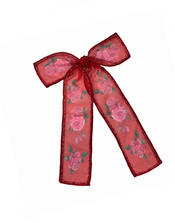 Namjosh Red Sheer Bow