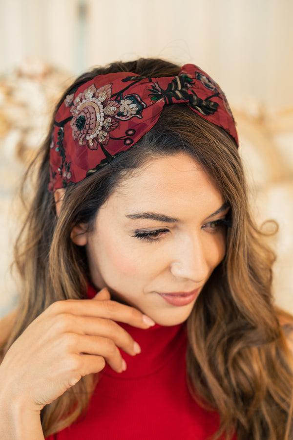 Namjosh Scarlet Bloom Headband
