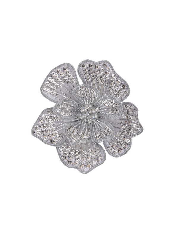 Namjosh Silver Flower Barrette