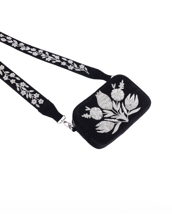 Namjosh Silver Rose Bag