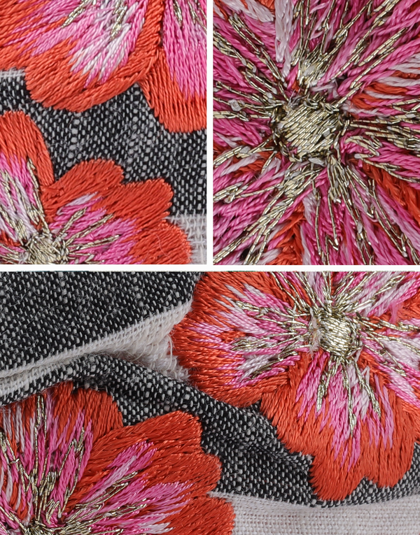 Namjosh Striped Flower Accessory