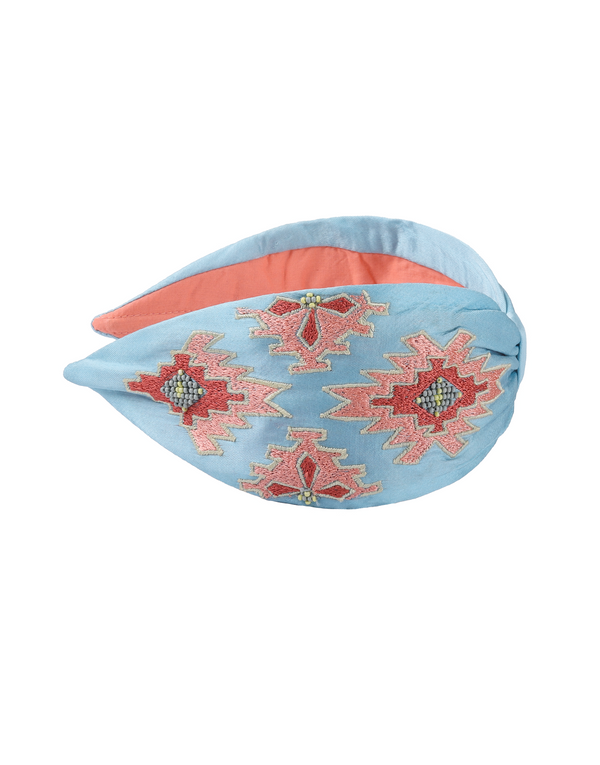 Namjosh Turquoise Floral Headband