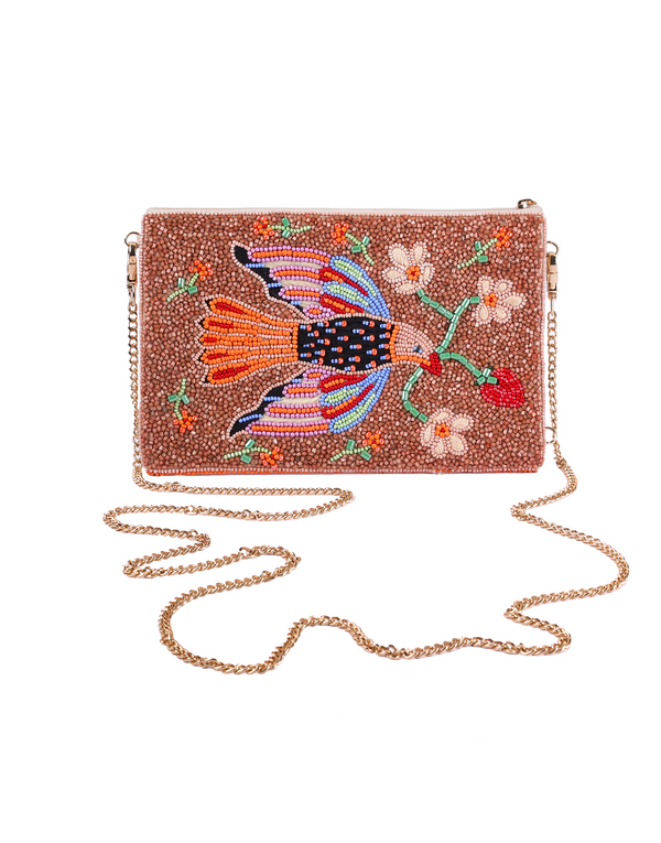 namjosh Wings of Peace Beaded cross body bag