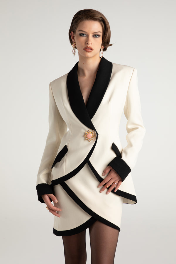 Nana Jacqueline Brooke Suit Jacket (Beige) (Final Sale)