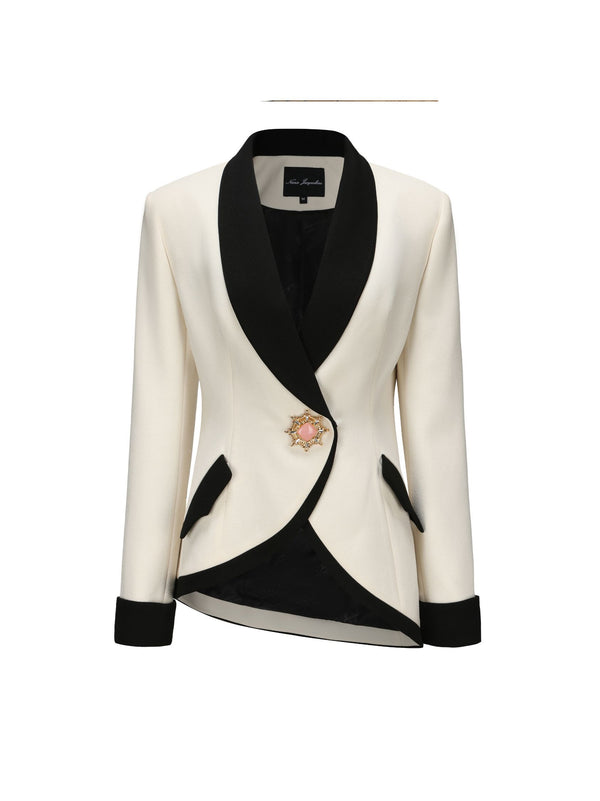 nana jacqueline Brooke Suit Jacket (Beige) (Final Sale)
